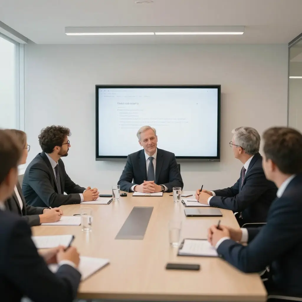 Zakelijke consultancy sessie met team